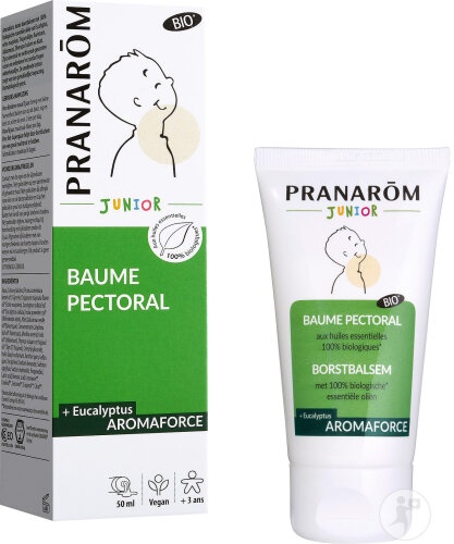 Pranarôm Aromaforce Junior Balsam Pectoral Cu Uleiuri Esențiale Bio 50ml