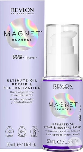 Revlon Professional Magnet Blondes Ulei Reparator Și Neutralizant Flacon Cu Pompiță 50ml