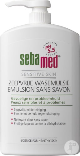 Sebamed Emulsie Fără Săpun Pentru Piele Sensibilă Și Cu Probleme Flacon Cu Pompiță 1000ml