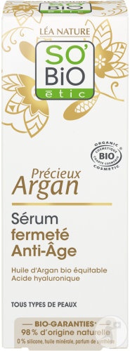 So'Bio Étic Précieux Argan Serum Fermitate Antirid Pentru Toate Tipurile De Piele Bio 30ml