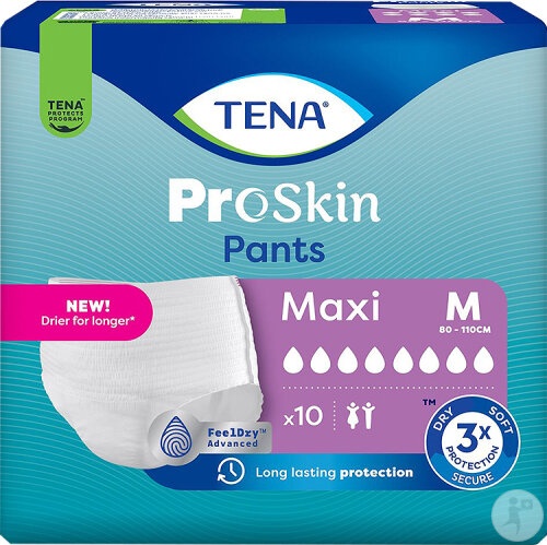 Tena ProSkin Pants Maxi Medium 10 Bucăți