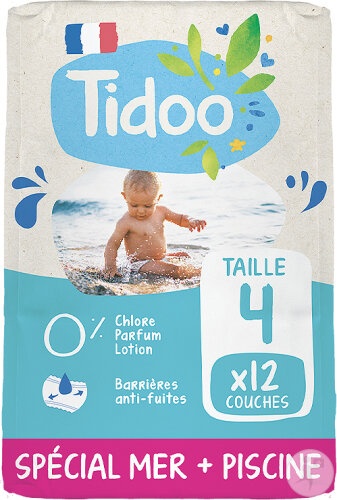 Tidoo Swim&Play Scutece Chiloțel De Baie Hipoalergenici Mărimea 4 Copii 8-15kg 12 Bucăți