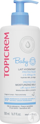 Topicrem Baby Lapte Hidratant Protector Piele Sensibla 500ml
