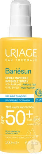 Uriage Bariésun Spray Invisibil Fără Parfum SPF50+ Piele Sensibilă 200ml