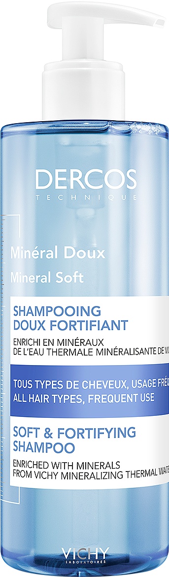 Vichy Dercos Șampon Mineral Fortifiant Blând Pentru Toate Tipurile De Păr 400ml