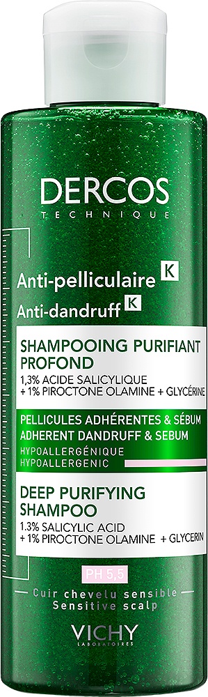 Sampon anti-matreata purificator Dercos K, 250 ml, Vichy - imagine 4