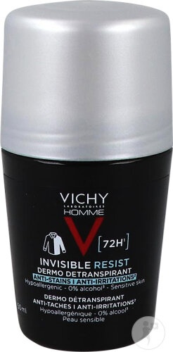 Deodorant roll-on Invisible Resist 72H Homme, 50 ml, Vichy - imagine 6