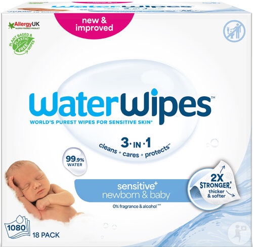 WaterWipes Șervețele Pentru Copii 999% Apă 1080buc