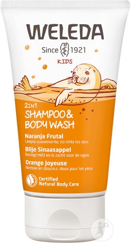 Weleda Kids 2 În 1 Șampon Și Gel De Duș Portocală Tub 150ml