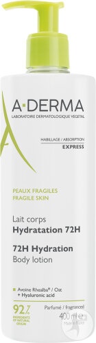 A-Derma Essentials Loțiune Corporală Hidratantă 72h Flacon 400ml