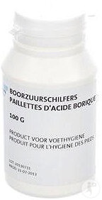 Acid Boric Sub Formă De Fulgi Recipient Pentru Produse De Igienă A Picioarelor 100g