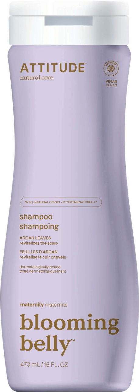 Attitude Blooming Belly Șampon Natural Pentru Sarcină Cu Argan Flacon 473ml
