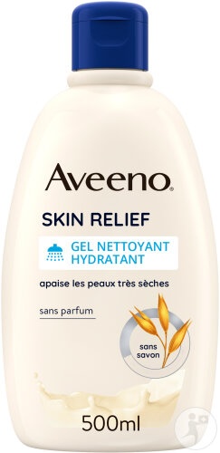 Aveeno Skin Relief Gel De Curățare Hidratant Pentru Piele Foarte Uscată Flacon 500ml