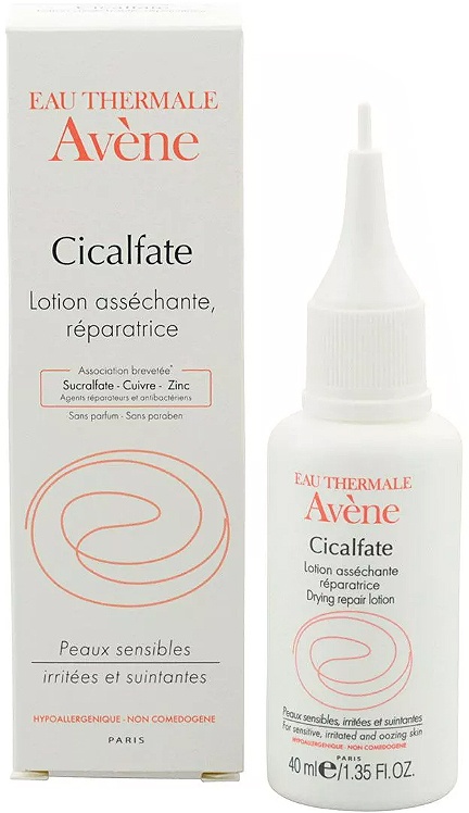 Avène Cicalfate Loțiune Cu Efect De Uscare Și Reparator Pentru Piele Sensibilă Și Iritată Flacon 40ml