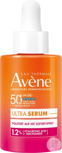 Avène Cremă De Protecție Solară Ultra Serum SPF50+ Cu Efect De Umplere Anti-îmbătrânire 30ml