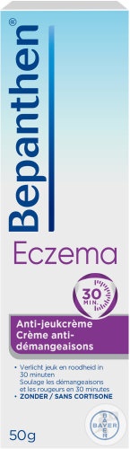 Bepanthen Cremă pentru Eczemă, Anti-Mâncărime, Fără Cortizon, Tub 50g