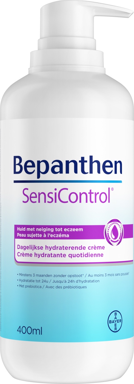 Bepanthen Sensi Control Cremă Hidratantă Zilnică Flacon Cu Pompă 400ml