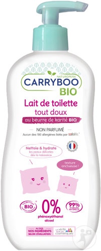 Carryboo Lapte De Toaletă Delicat Cu Unt De Shea Bio Fără Parfum 500ml