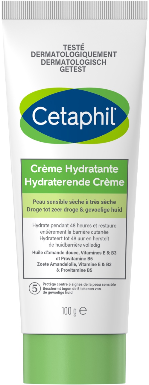 Cetaphil Cremă Hidratantă Pentru Piele Sensibilă Uscată Până La Foarte Uscată Față Și Corp 100g