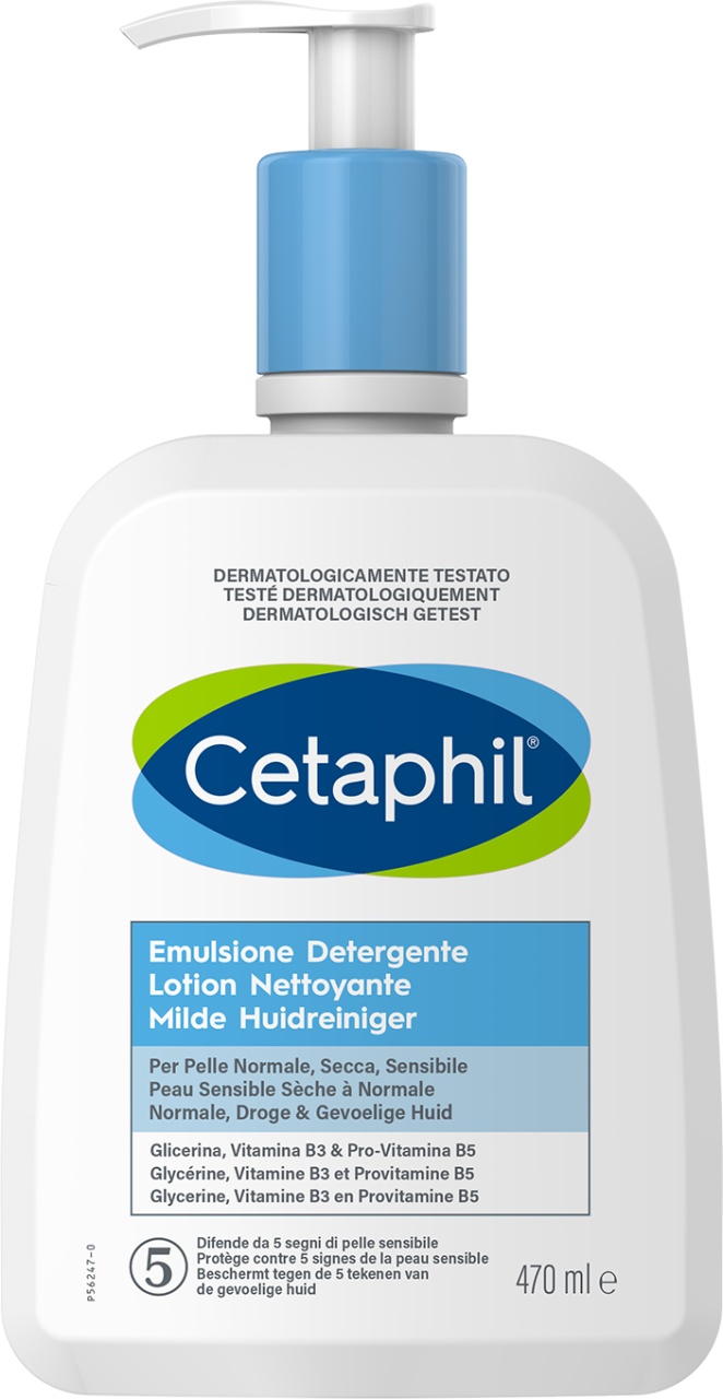 Cetaphil Loțiune De Curățare Pentru Față/Corp Piele Sensibilă Uscată Până La Normală 470ml