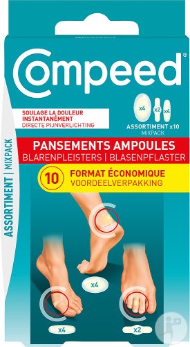 Compeed Plasturi Pentru Bășici Mixpack Format Economic 10 Bucăți