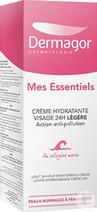 Dermagor Mes Essentiels Cremă Hidratantă Ușoară 24h Pentru Față Piele Normală‑Sensibilă Tub 40ml