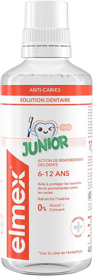 Elmex Junior Apă De Gură Pentru Copii 6-12 Ani 400ml