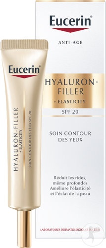 Eucerin Hyaluron-Filler + Elasticity Eye Contour Cream SPF20 Toate Tipurile De Ten Tub 15ml