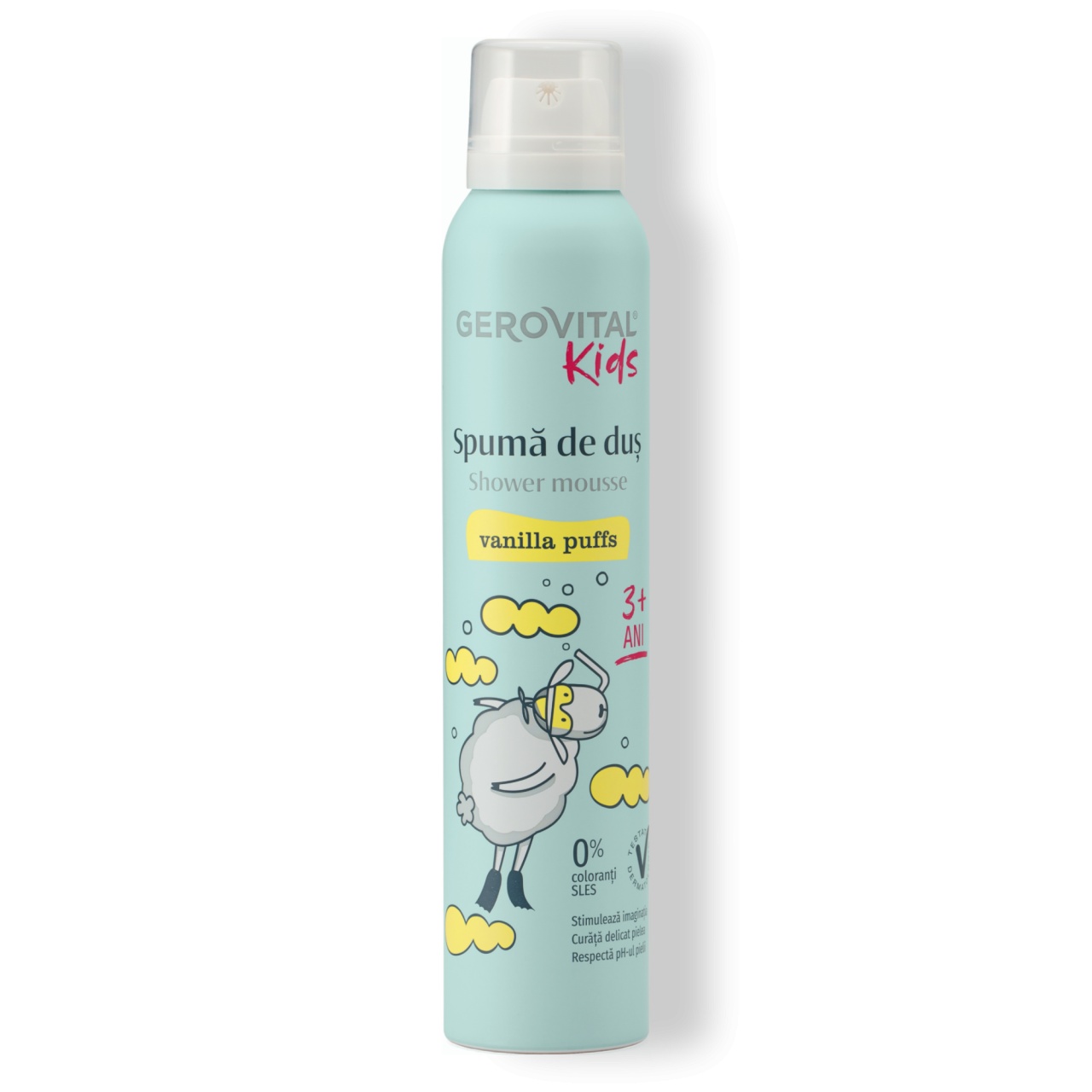 Gerovital Kids Spumă De Duș Vanilla Puffs 200ml