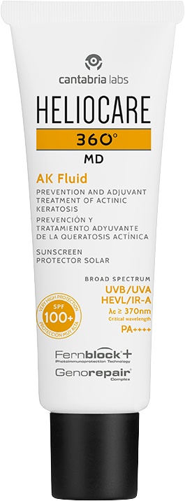 Heliocare 360° MD AK Fluid SPF100+ Cremă Protecție Solară Pentru Keratoze Actinice Tub 50ml