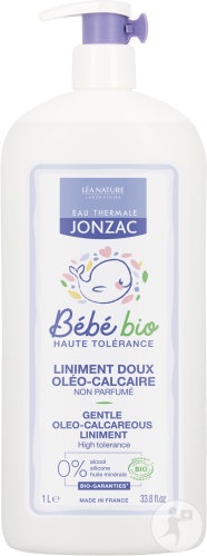 Jonzac Eau Thermale Bebe Bio Emulsie Oleo-Calcaroasă Flacon 1l