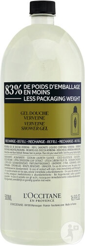 L'Occitane Gel De Duș Verbena Reumplere 500ml Noua Formulă