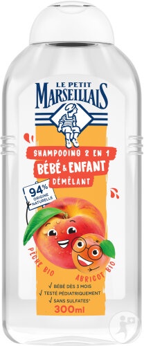 Le Petit Marseillais Șampon 2 În 1 Pentru Copii Piersică Și Caise Bio 300ml