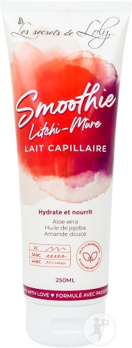 Les Secrets De Loly Smoothie Litchi-Mure Lapte Pentru Păr Uscat/Cret/Afro 250ml