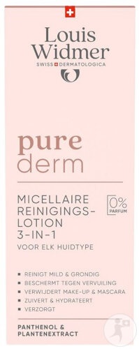 Louis Widmer Purederm Loțiune Micelară De Curățare Fără Parfum Flacon 200ml