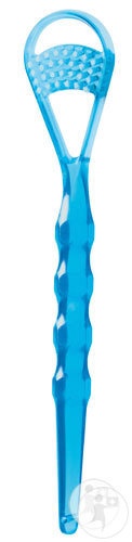 Perie pentru Limba, Miradent, Tong-Clin Deluxe, pentru Curatarea Placii Bacteriene, Albastra - imagine 2