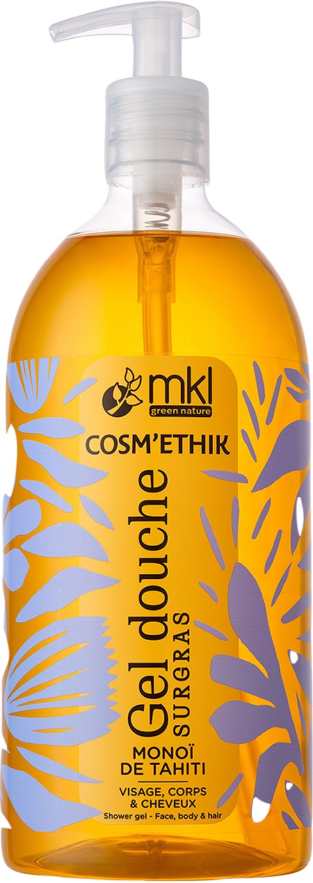 MKL Green Nature Cosm'Ethik Gel De Duș Rehidratant Monoï De Tahiti 1l