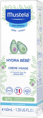 Mustela Bébé-Enfant Hydra Bébé Cremă De Față Cu Avocado Pentru Piele Normală 40ml