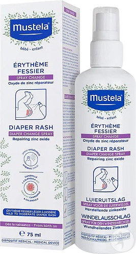 Mustela Bébé-Enfant Igienă Spray Anti-Iritații Pentru Scutec 75ml