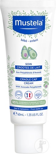 Crema impotriva scuamelor de lapte, +0 luni, 40 ml, Mustela - imagine 2