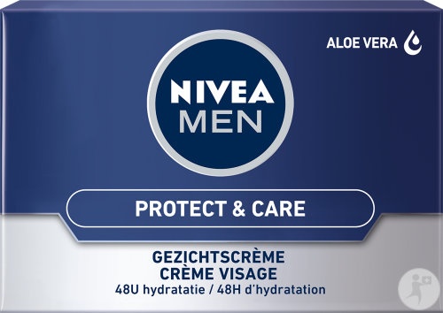 Nivea Men Protect & Care Cremă De Față Cu Aloe Vera Hidratare 48 H 50ml