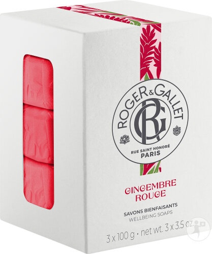 Roger&Gallet Ghimbir Roșu Săpunuri Binefăcătoare 3x100g