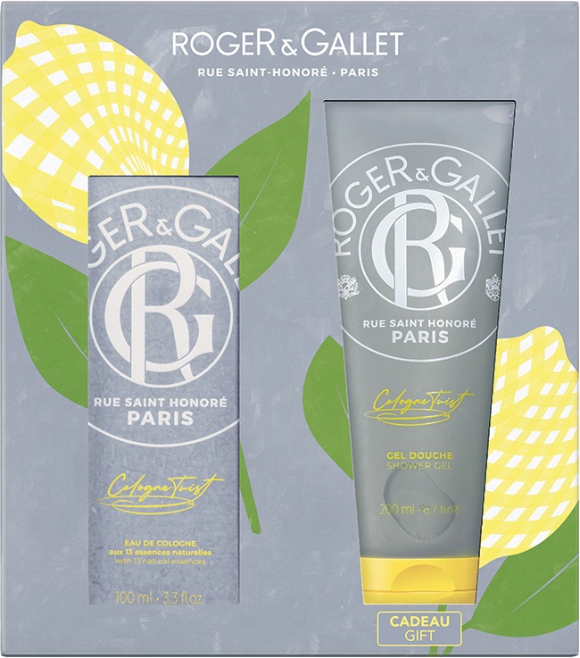 Roger & Gallet Set Cadou De Ziua Tatălui Apă De Colonie Twist 100ml + Gel De Duș 200ml