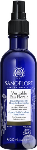 Sanoflore Aqua Merveilleuse Apă Florală Veritabilă De Albăstrele Pentru Ochi Obosiți Spray 200ml