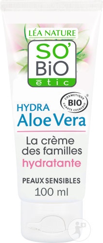 So'Bio Étic Aloe Vera Cremă De Familie Hidratantă Pentru Ten Sensibil Și Reactiv Bio 100ml