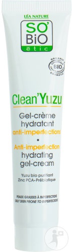 So'Bio Étic Clean'Yuzu Gel-Cremă Hidratant Anti-Imperfecțiuni Ten Gras Cu Imperfecțiuni Bio 40ml