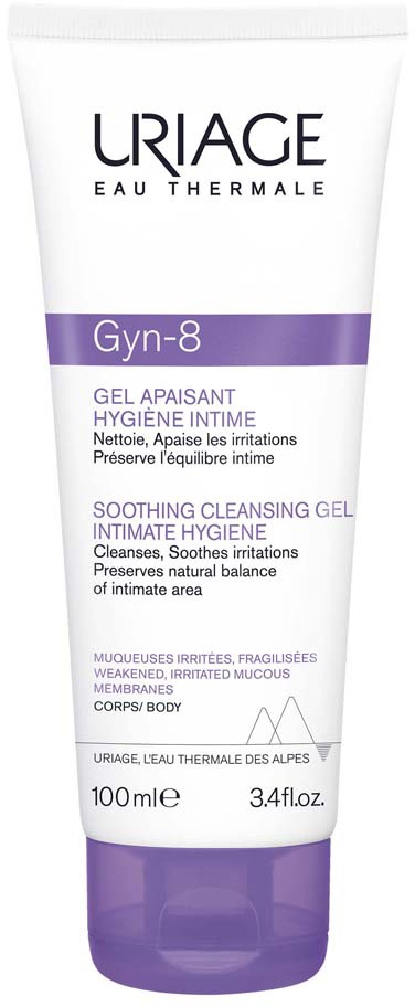 Uriage Gyn-8 Gel calmant pentru igiena intimă pentru mucoase iritate și fragile Tub 100ml