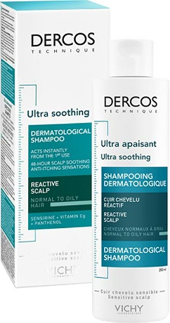 Dercos Sampon ultra calmant, par normal-gras, 200ml, Vichy - imagine 4