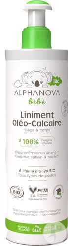 Alphanova Bébé Liniment Oleocalcar Bio Flacon Pompa 400ml