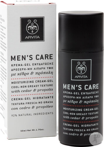 Crema hidratanta lejera pentru barbati, 50 ml, Apivita - imagine 2